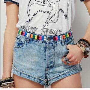 Free people denim shorts
